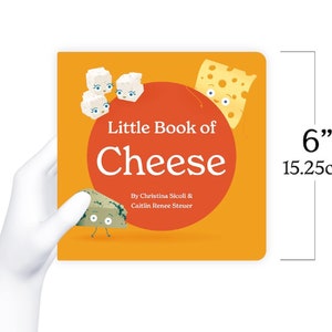 Little Book of Cheese Board Book of Poems for Lunchtime Read Fun Italian Foodie Facts Baby Stories 0-12 Months, Toddler Ages 1-4 image 4