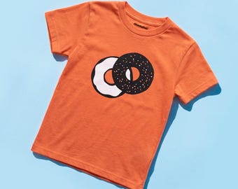 Everything Bagel / Sprinkle Donut Toddler T-Shirt Orange