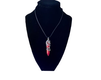 Red Jasper Pendant Necklace