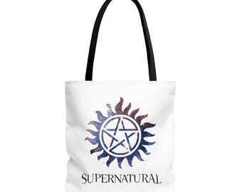 Supernatural Winchester Brothers Reusable Grocery Tote Bag - Officially Licensed - View #5