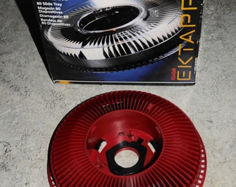 Kodak Ektapro Carousel 80 Slide Tray Color Red in Good