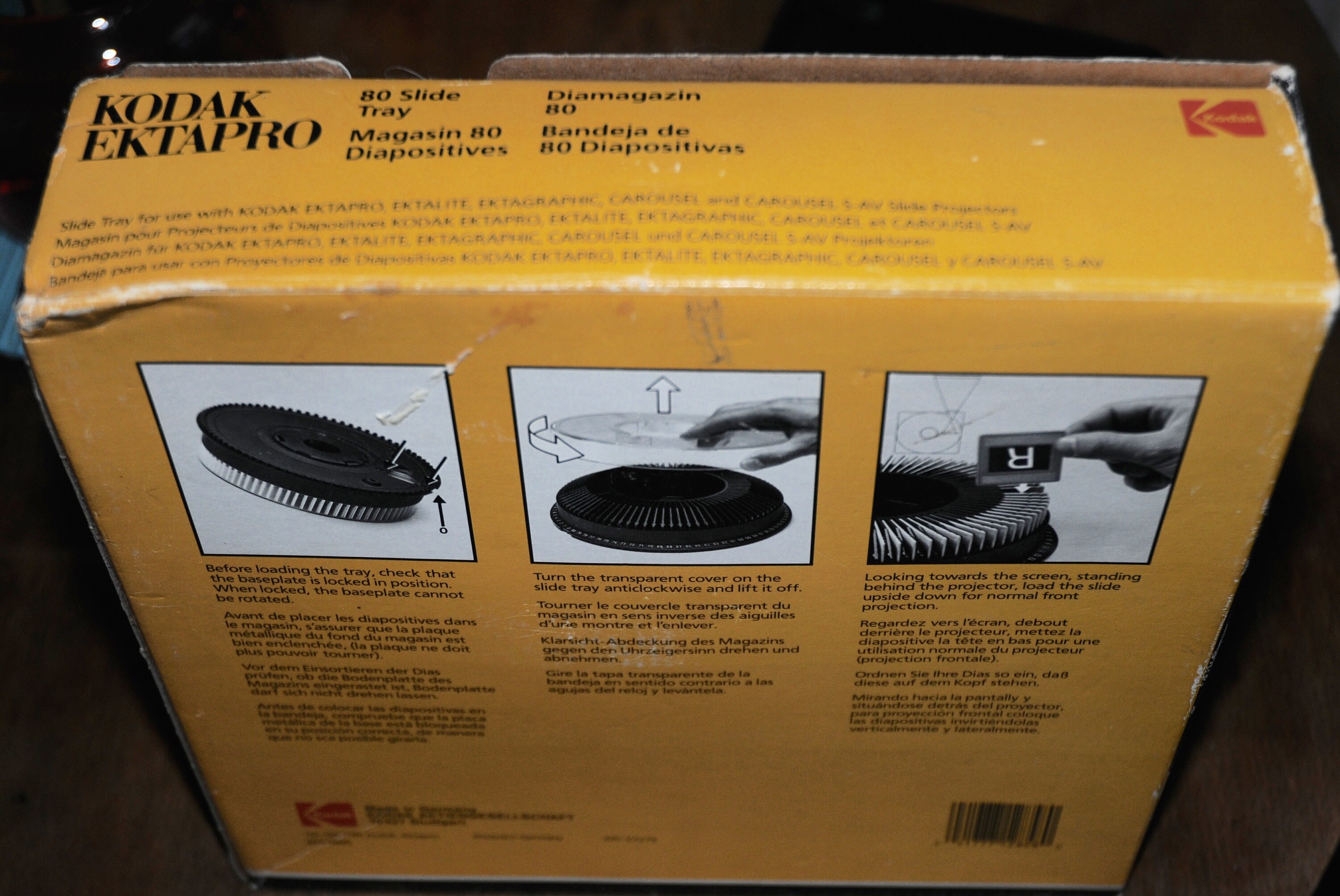 Kodak Ektapro Carousel 80 Slide Tray Color Red in Good