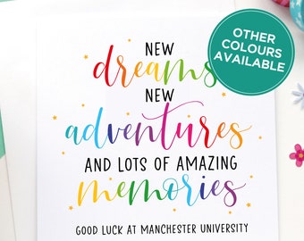 Good luck uni card, University card, College card, Good luck at college