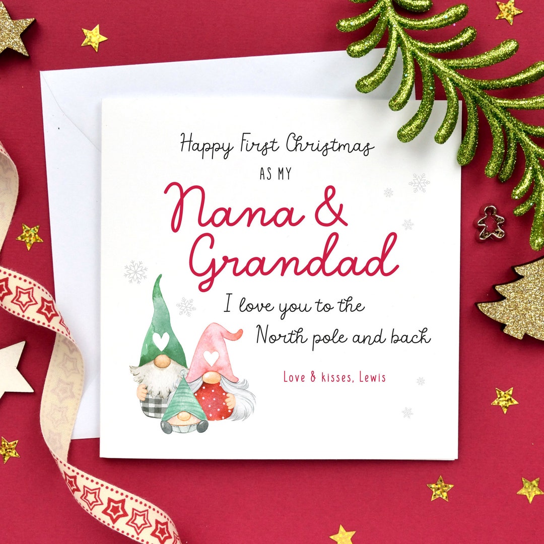 First Christmas as Nana and Grandad Grandaparents First Etsy UK