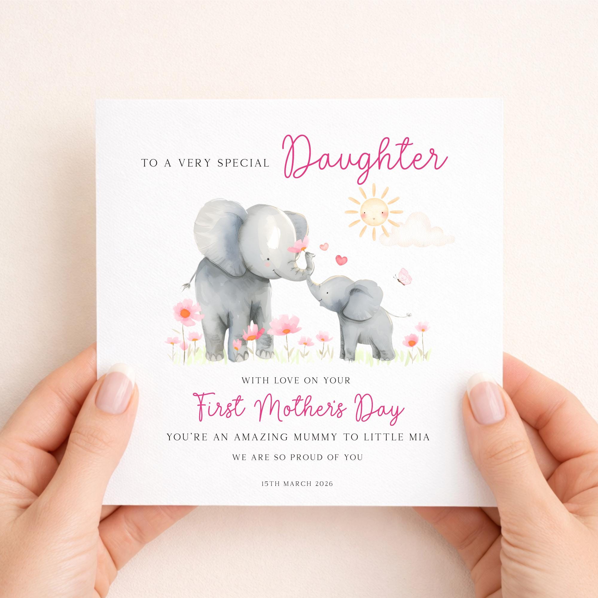 Personalized Mummy Birthday Card: Handmade Floral Design - Ireland