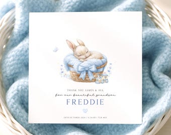Personalised Thank You For Our My Grandson Card, New grandson, New Grandparents