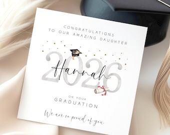 Personalised Graduation card daughter, Daughter graduation, Graduation gifts for her, Granddaughter, Son graduation, Grandson, Sister, Niece