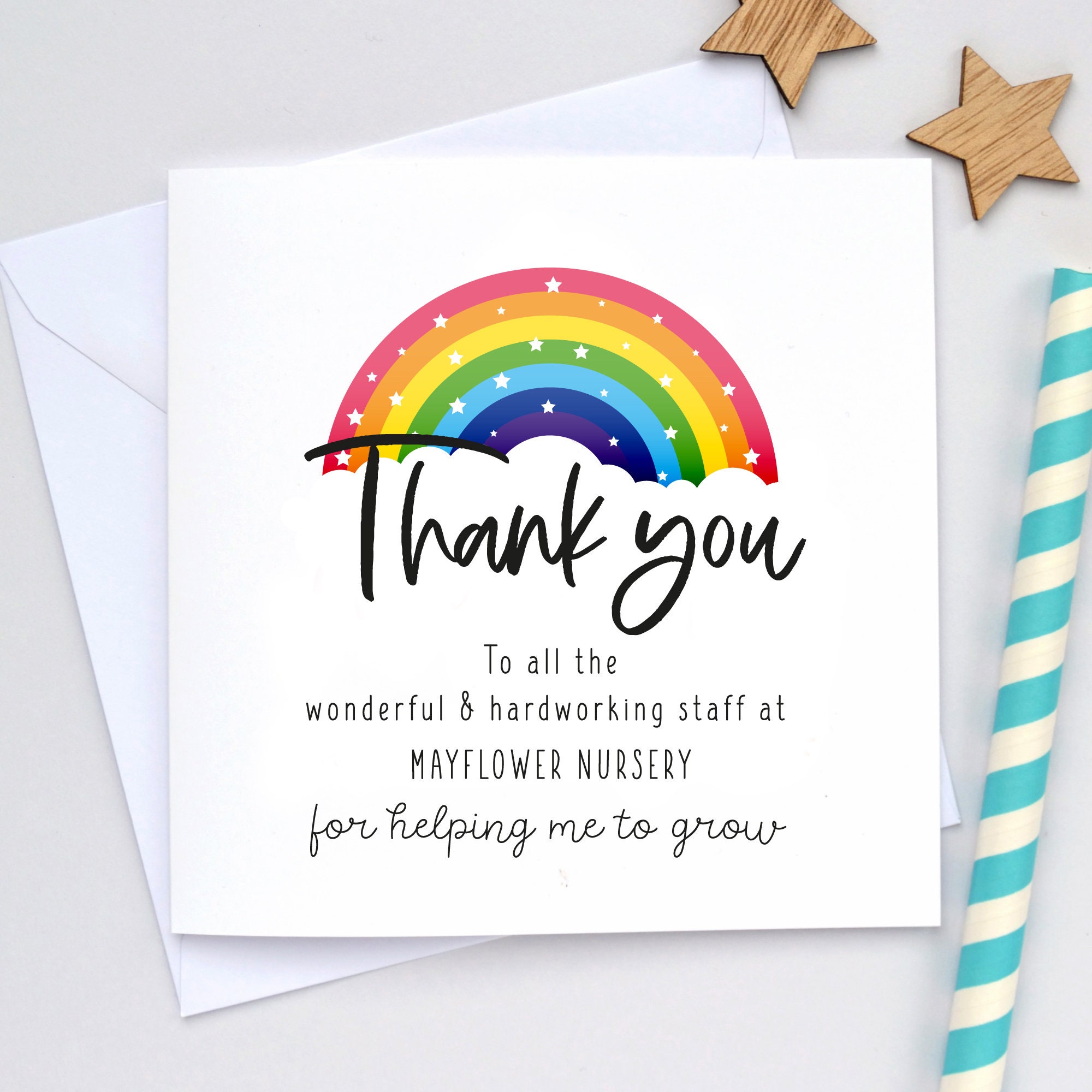 Nursery teacher card, Thank you card for teacher, Teacher card, presc…