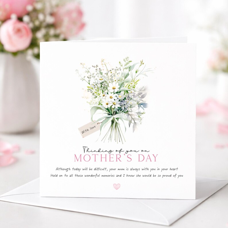 Thinking of You on Mother's Day Card, Bereaved Mothers Day, First ...