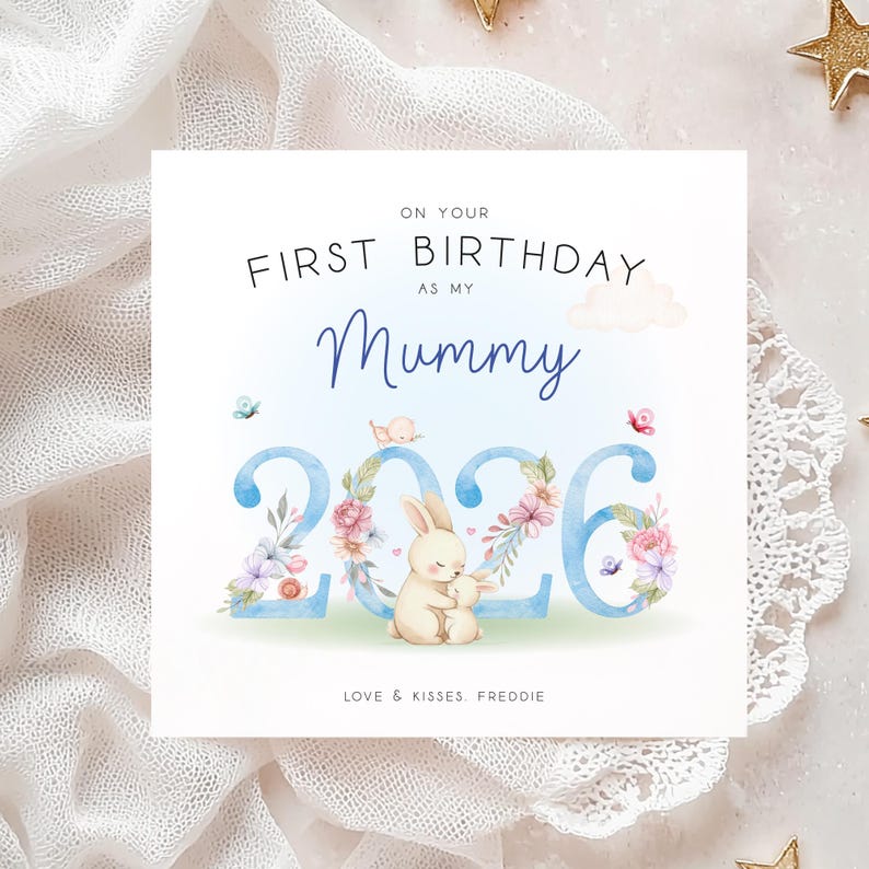 Happy 1st Birthday as my mummy 2023, Mummy 1st Mothers day card, Mummy First birthday card, As a mum, Card from baby, Mommy, Mama image 2