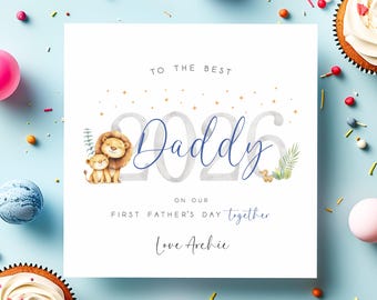 First Fathers day Card, Daddy 1st Fathers day card 2026, First Fathers day as my daddy, First Fathers day gift