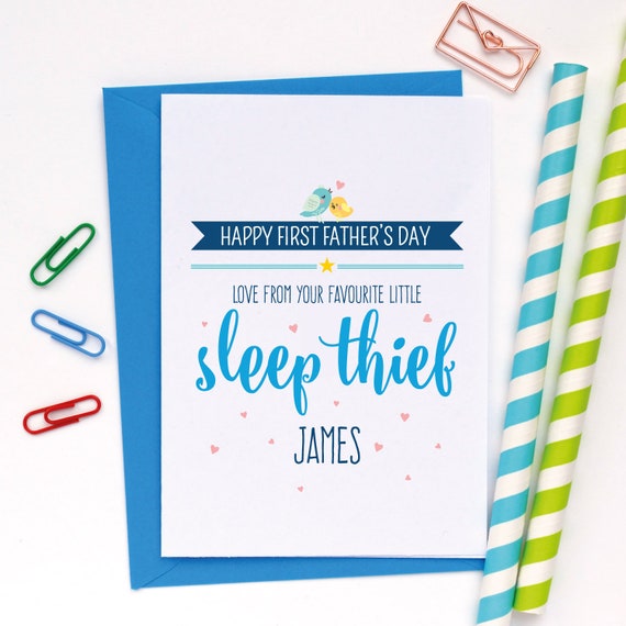 1st Father/'s Day Card 1st Fathers Day Card First Fathers Father/'s Day Daddy Card