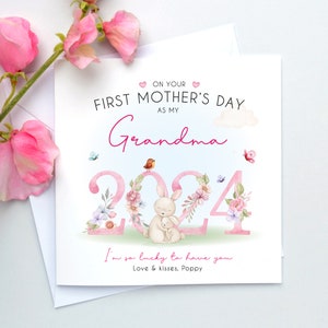 First mothers day Grandma card 2023, 1st Mothers day card, First mothers day as my Granny 2023, Nanny mothers day