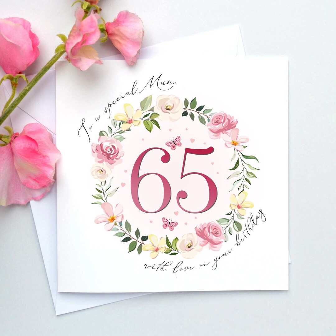 60 Birthday Gifts Personalised 65th Birthday Card For Women - Foto 5