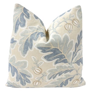 Colefax & Fowler - Melbury in Blue - Pillow Cover  // MADE TO ORDER //Pillow Cover, Decorative High End Pillow Covers