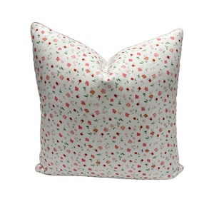 Schumacher - Bloomwind Performance Linen in Pink - Pillow Cover Designer Fabric Handcrafted Decorative Pillow High-End Designer Home Decor