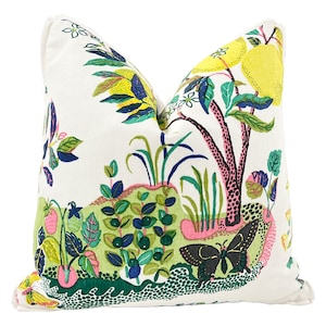 Pillow Cover, Schumacher, Citrus Garden // Made to Order // Decorative High End Pillow Covers, Designer Fabrics