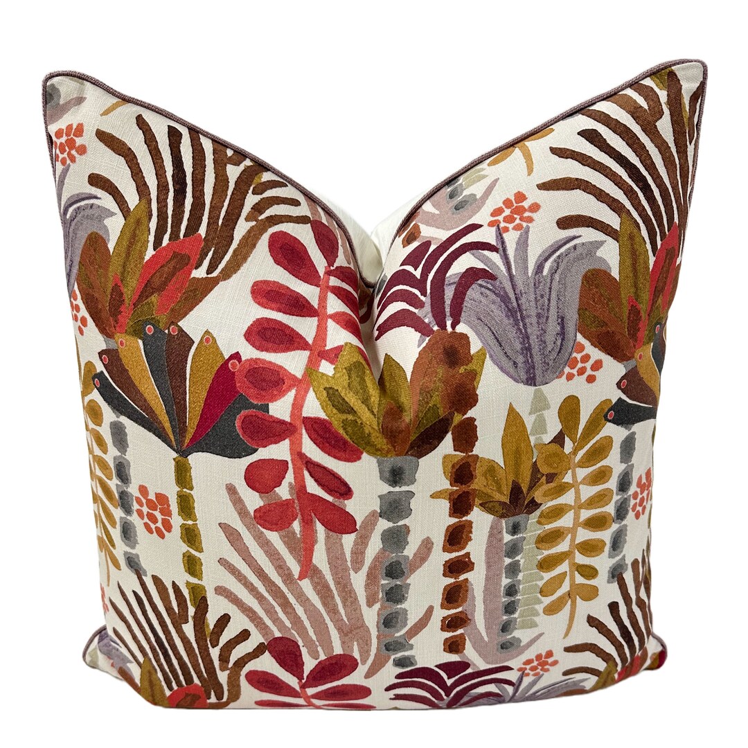 Pillow Cover, Fabricut, Urban Jungle Vintage Pillow Cover, Custom