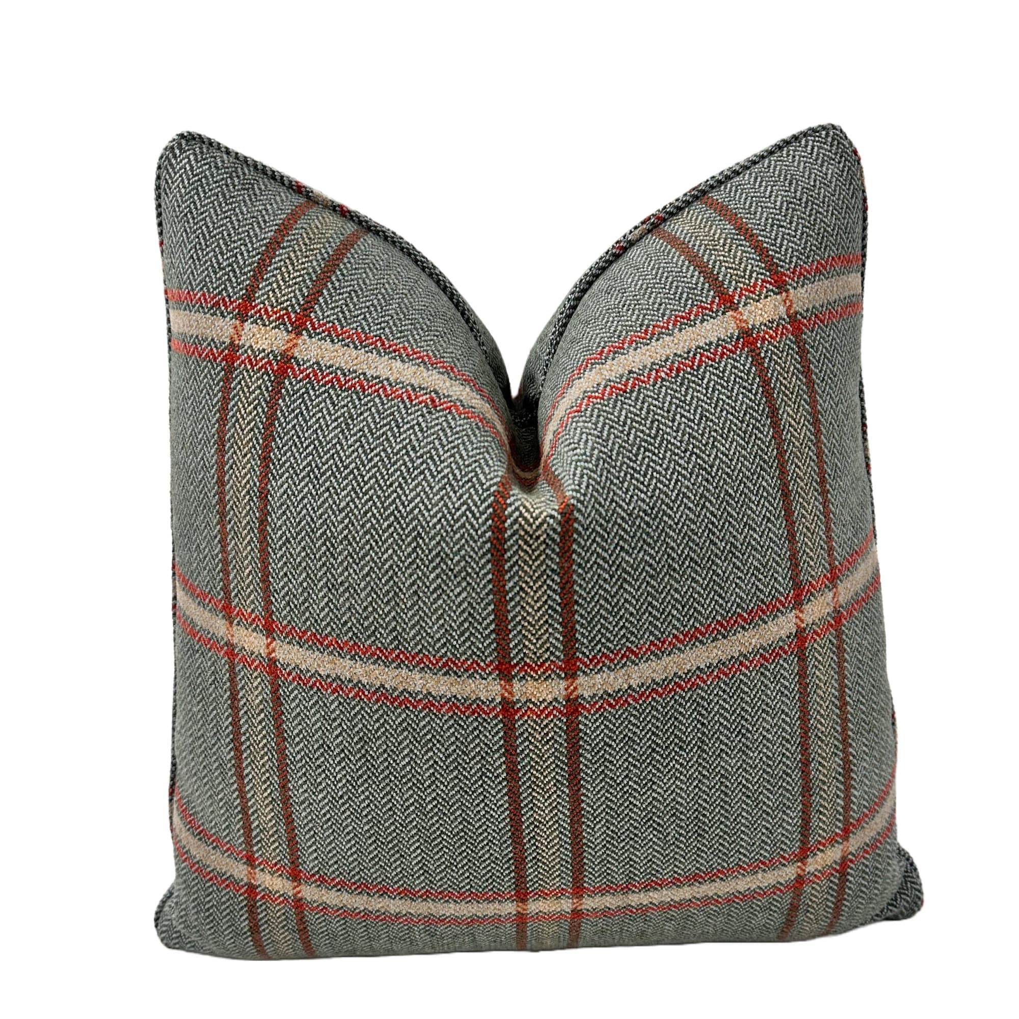 Cowtan & Tout - Fen Plaid in Sage - Pillow Cover// MADE TO ORDER// Designer Fabric Decorative Pillow, High-End Designer Throw Pillow