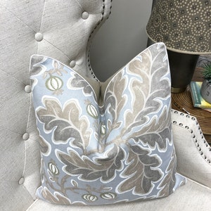 Colefax and Flower - Melbury in Old Blue - Pillow Cover// MADE TO ORDER// Designer Fabric Decorative Pillow, High-End Designer Throw Pillow
