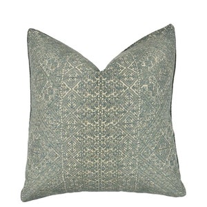 Guy Goodfellow - Fex Weave in Seafoam, Pillow Cover // Made To Order // Designer Fabric, High-End Designer Throw Pillow, Home Decor