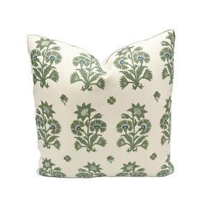 Soane - Safavid Carnation in Oleaster - Pillow Cover Designer Fabric Handcrafted Decorative Pillow High-End Designer Throw Pillow Home Decor