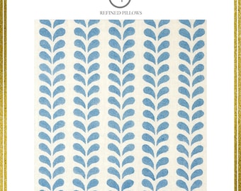 Schumacher Bindi Hand Block Print Pillow Cover — Molly Mahon Designer Throw Pillow