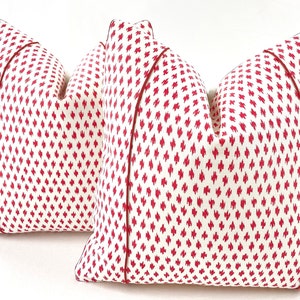 Pillow Cover Penny Morrison Pillow Cover Anni Red Pillow Cover MADE TO ORDER Decorative High End Pillow Cover Designer Fabrics