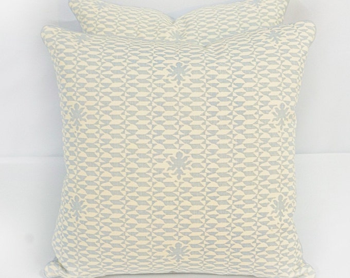 Pillow Cover Quadrille Pillow Cover Carlo Neutral Soft Etsy