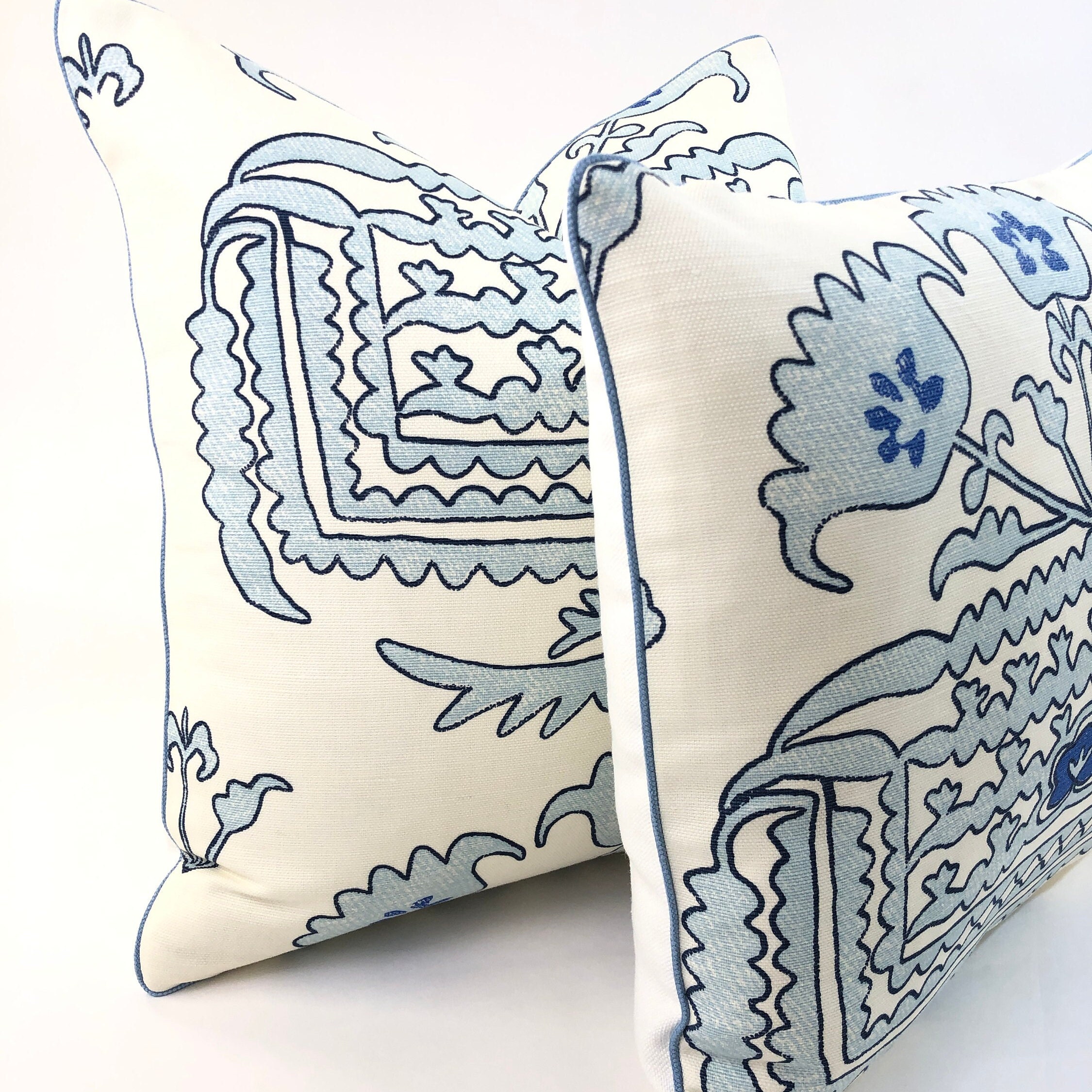 Pillow Cover Quadrille Home Couture Clementine in Windsor Etsy