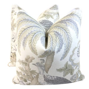 Schumacher - Struikgewas in Wisp, Kussensloop, Designer Stof Handgemaakt Decoratief Kussen, High-End Designer Gooi Kussen, Home Decor