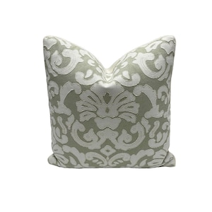 Pierre Frey - St Honore Embroidery Applique Pillows, Decorative High End Pillow Covers, Designer Fabrics