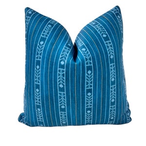 Schuyler Samperton - Benghal in Caspian - // Made to Order // Pillow Cover, Custom Decorative High End Pillow Covers