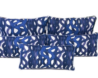 Christopher Farr - Fathom in Indigo - Pillow Cover// MADE TO ORDER// Decorative Pillow, High-End Designer Throw Pillow, Home Decor