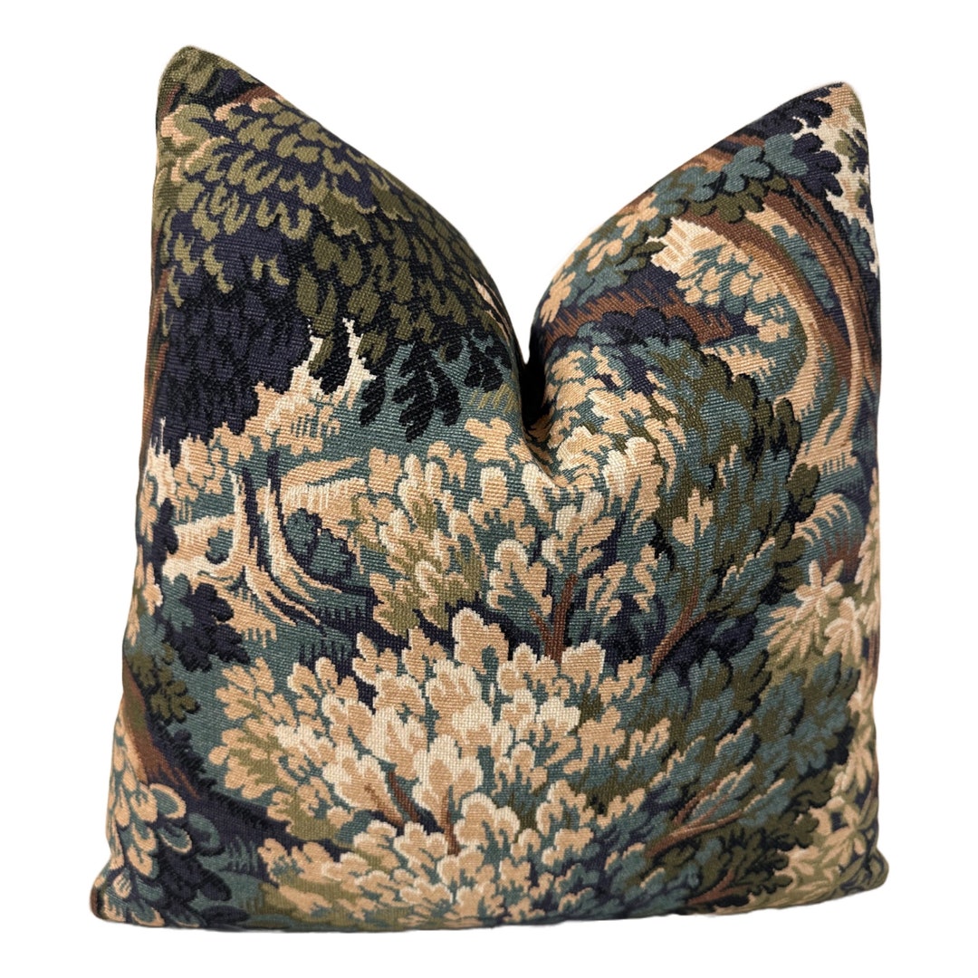 Pillow Cover, P. Kaufmann Into the Woods Printed Cotton Pillow Cover