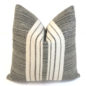 Cowtan & Tout / Larsen - Morandi in Ebony - Pillow Cover// MADE TO ORDER// Designer Fabric Decorative Pillow, High-End Designer Throw Pillow