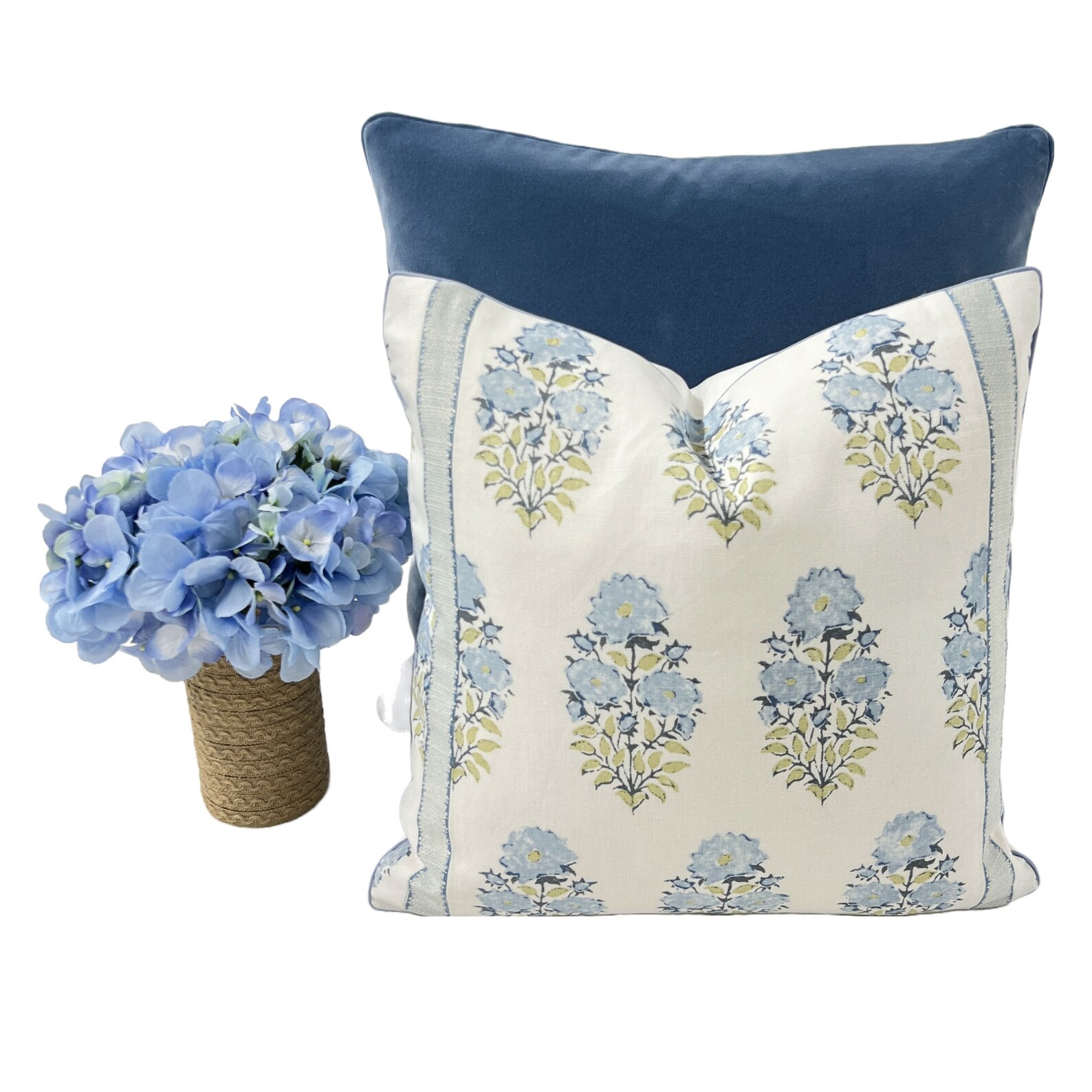 Pillow Cover Lisa Fine Pillow Cover Mughal Flower in Monsoon Etsy