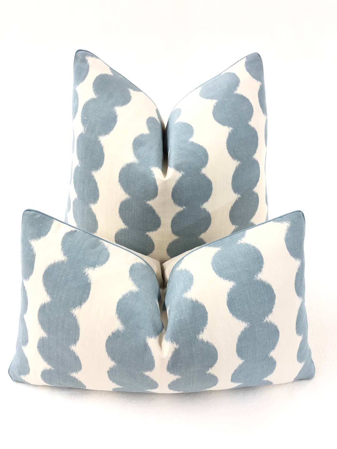 Schumacher, Full Circle in Sky, Decorative High End Pillow Covers ...