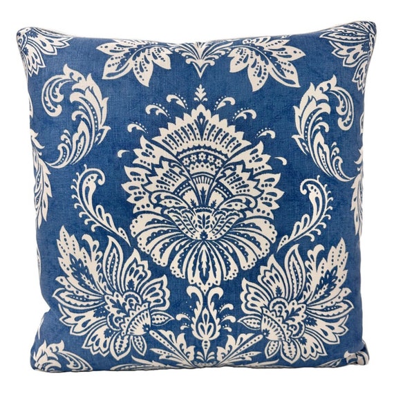 Cairo Floral Blue Pillow Cover