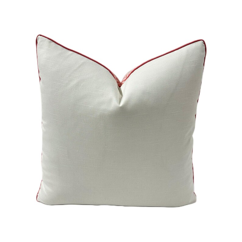 Quadrille - Java Java i rosa - Örngott Handgjord dekorativ kudde i designertyg, exklusiv designerkudde, heminredning bild 5
