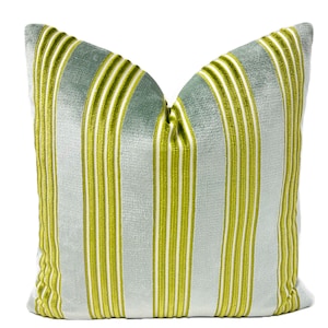Pillow Cover, Florencia Velvet in Green Pillow Cover, High End Luxurious Velvet Pillow Cover, Custom Decorative Pillow Cover