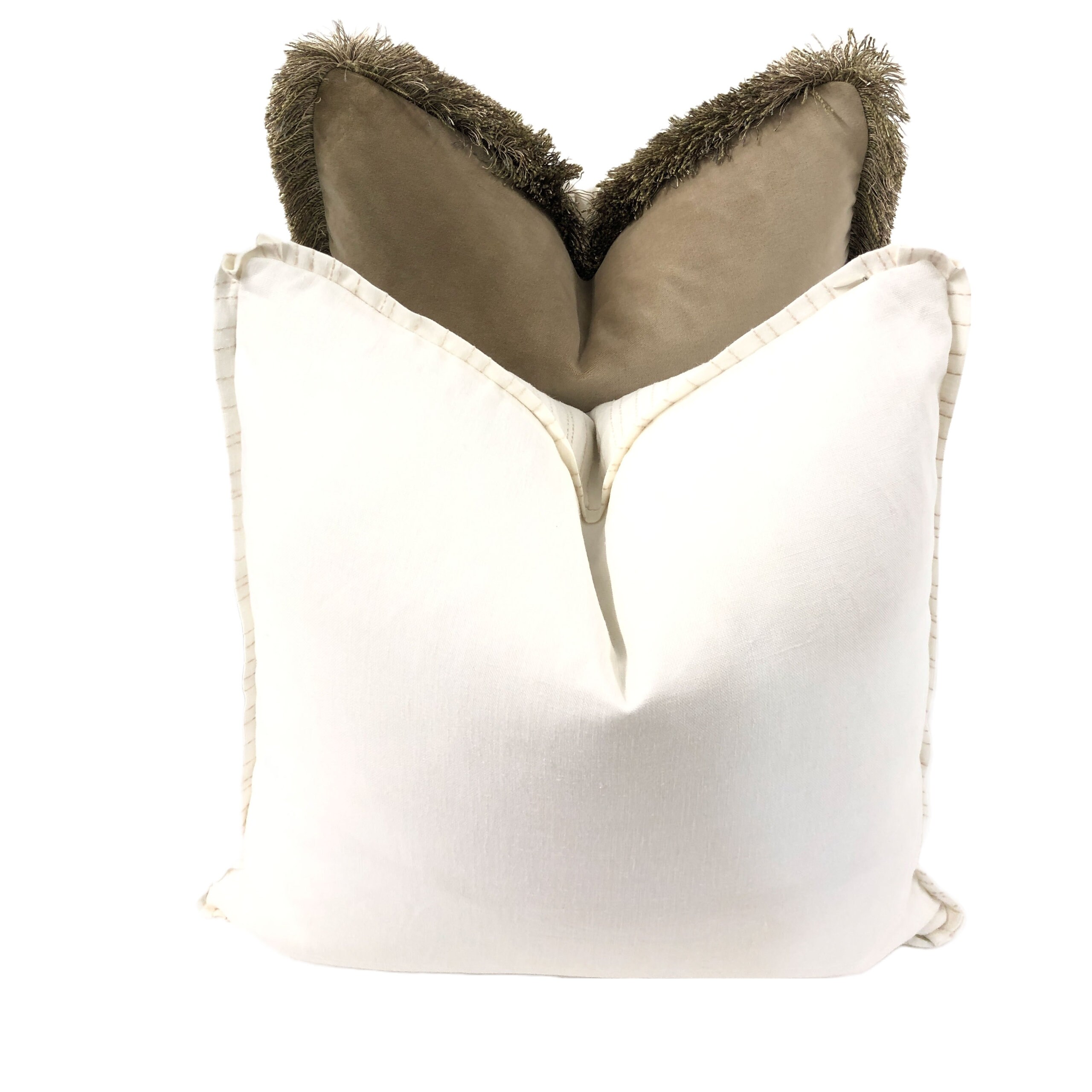 Pillow Cover Otis Textiles Pillow Cover Stitch in Taupe Etsy