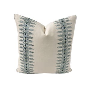 Cowtan & Tout - Camillo Stripe in Aqua - Pillow Cover// MADE TO ORDER//Designer Fabric Handcrafted Decorative Pillow Throw Pillow Home Decor