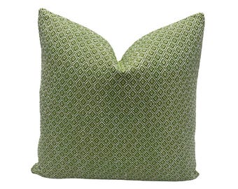 Lee Jofa - Seaford Weave in Blatt - Kissenbezug Designer Stoff Handgefertigtes Dekokissen High-End Designer Dekokissen