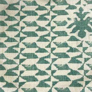 Quadrille - Carlo II Teal, Pillow Cover// MADE To ORDER// Designer Fabric Decorative Pillow, High-End Designer Throw Pillow