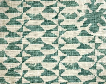 Cuadrilla - Carlo II Teal, Funda de almohada// HECHO A PEDIDO// Almohada decorativa de tela de diseñador, almohada de lanzamiento de diseñador de alta gama