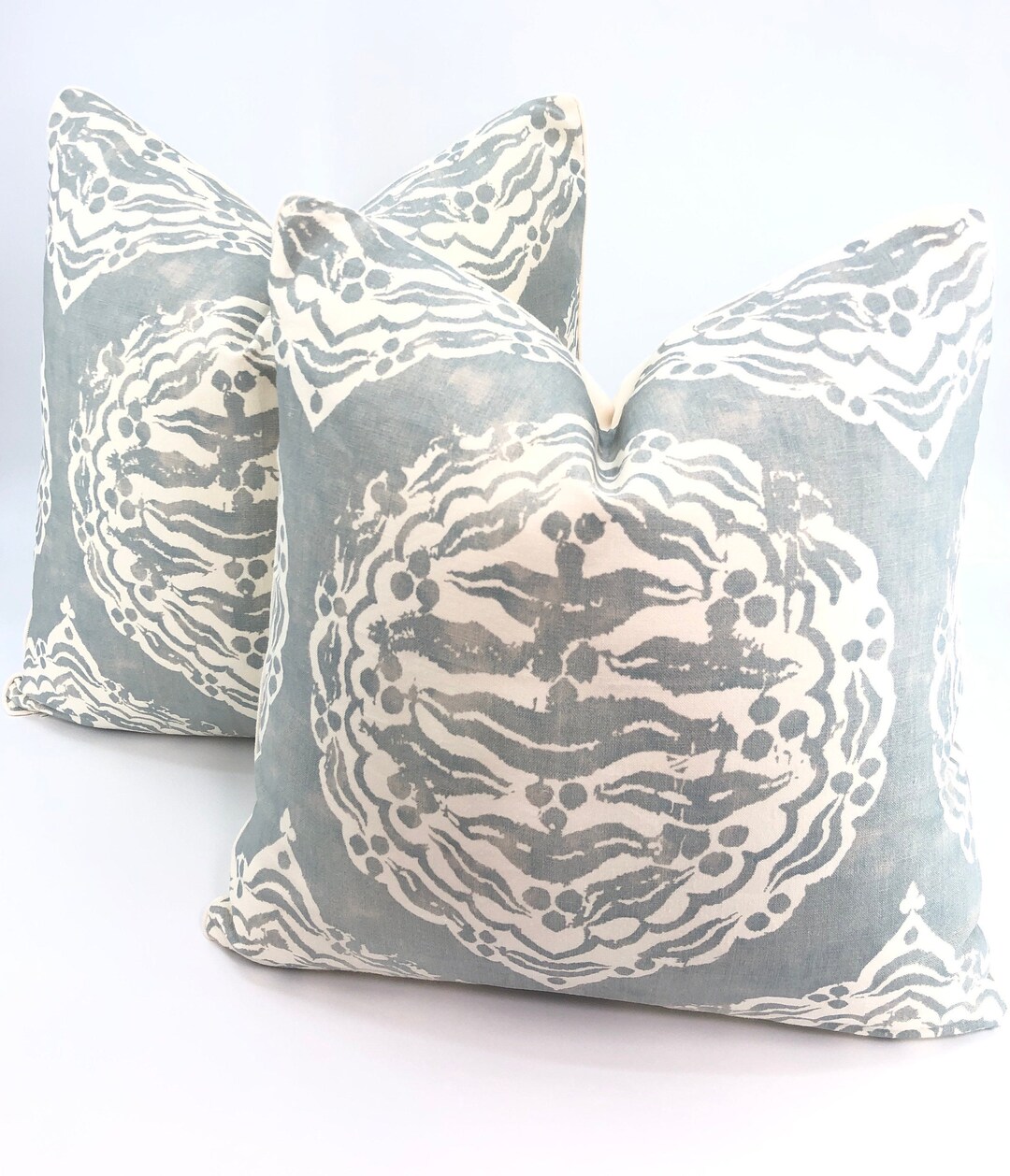 Pillow Cover Penny Morrison Pillow Cover Mander in Duck Egg Etsy