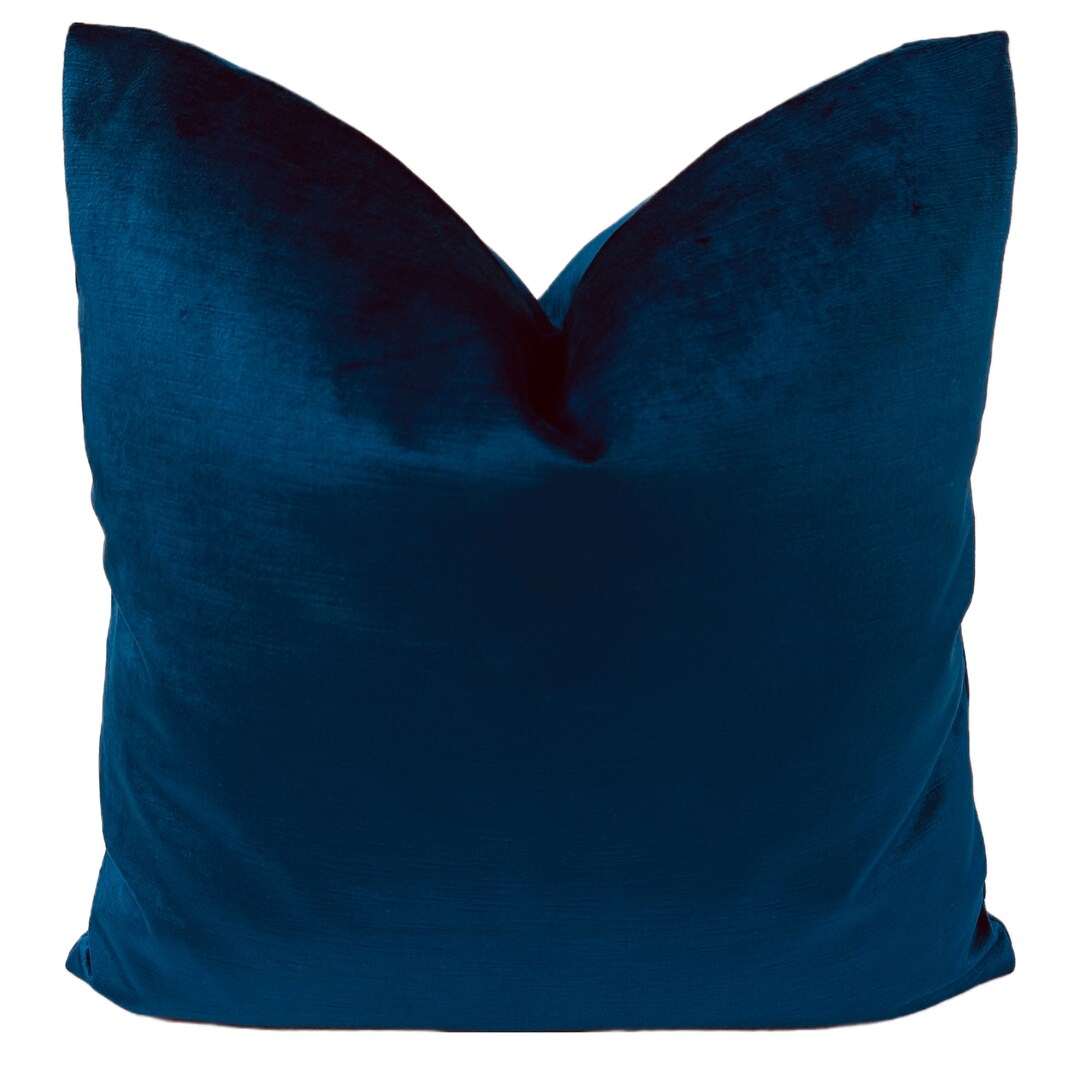 Pillow Cover, High End Royal Blue Velvet Pillow Cover, Custom