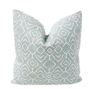 Pillow Cover,  Light Pale Batik Reverse in Cotton Pillow Cover, Decorative High End Custom Pillow Covers