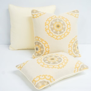 Pillow Cover Kravet Medallion, Decorative High End Pillow Covers, Designer Fabrics